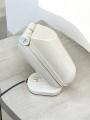 Lampe Z blanche dans le style de Fase, Omni Bambina, vintage pop, années 80