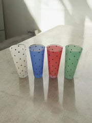 Série de 4 verres à pois