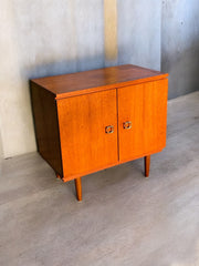 Petit meuble vintage années 60 poignées laiton