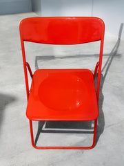 Chaise pliante rouge Niels Gammelgaard