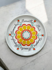 6 assiettes à fromage Boch