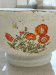 3 grands bols coquelicot