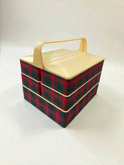 Grande travailleuse boite à couture vintage années 60/70 plastique