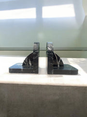 Serre-livres en marbre art déco