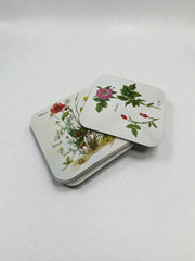 6 sous-verres fleurs