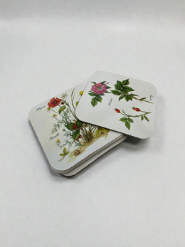 6 sous-verres fleurs