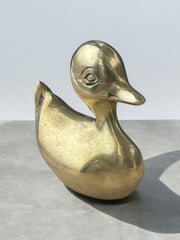 Canard en laiton de taille moyenne