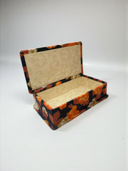 Petite boîte fleurie tissu seventies