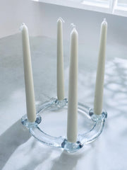 Bougeoir suédois en verre par Staffan Gellerstadt années 60