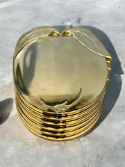 Sous-verres dorés pomme