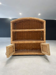 Petite étagère en osier