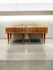 Paire de tables de nuit vintage