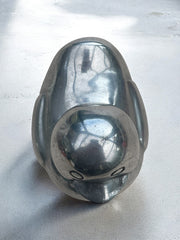 Canard métal argenté