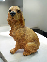 Cocker en céramique vintage