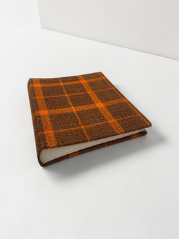 Album photos vintage orange Tartan