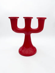 Candélabre « tree » rouge céramique 1970 par Märta Grunditz pour Guldkroke, Suède