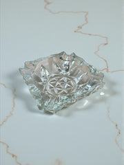 Vide poche / cendrier vintage cristal design facettes