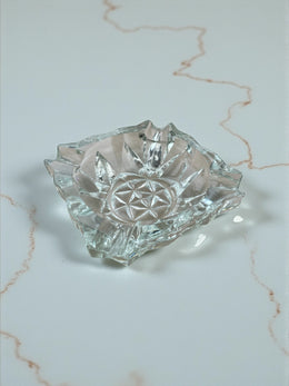 Vide poche / cendrier vintage cristal design facettes