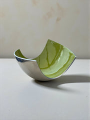 Corbeille à fruits aluminium poli design