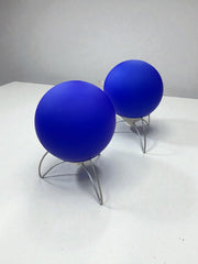 Duo de lampes champignons Honsel Leuchten années 90 verre Murano