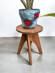 Tabouret années 50 pieds obliques