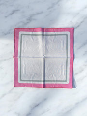 Lot de 11 serviettes de table en tissu rose et blanc