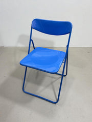 Chaise pliante bleue Niels Gammelgaard