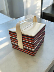 Travailleuse boite à couture vintage années 60/70 plastique