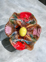 Grand plat céramique style Vallauris