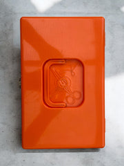 Boîte à couture Curver orange crème 70's