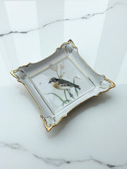 Vide-poche ou cendrier en céramique oiseau