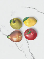 4 belles grandes planches à tartiner motif fruits et légumes vintage