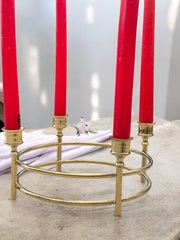 Bougeoir laiton cercle