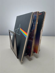 Range disques ou livres suédois, marque Esselte « Standy », marron, années 70