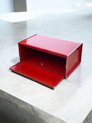 Boîte à pain rouge années 70