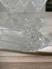 6 flûtes en cristal