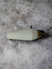 Applique murale opaline laiton métal