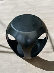 Table /tabouret noir Space age