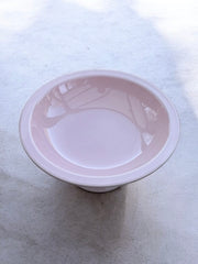 Ancien grand compotier ou coupe à fruits rose poudré