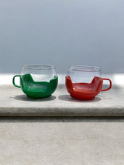 Six tasses colorées de style Melitta