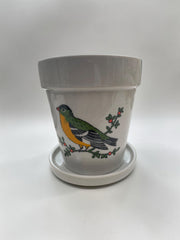 Lot de cache pots oiseaux design Pat Albeck