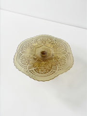 Plat à tarte ambré style art déco