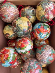 Boules de Noël vintage