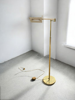 Lampadaire laiton 1970 réglable bras articulé et tête inclinable