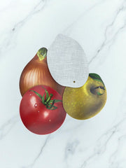 4 belles grandes planches à tartiner motif fruits et légumes vintage