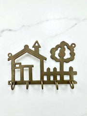 Porte clé mural en laiton