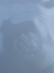 Plat apéro ou de service opaline bord doré