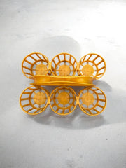 Porte bouteilles jaune vintage Curver