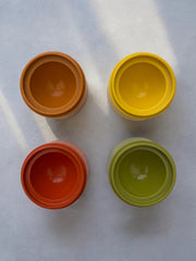 4 coquetiers Tupperware vintage