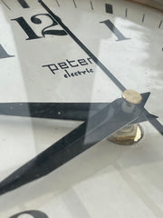 Horloge en céramique orange vintage Peter Électric